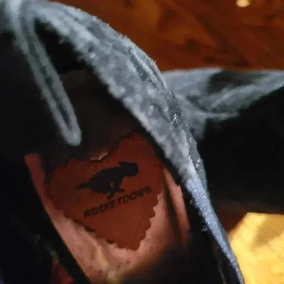 Rocket Dog Black Suede Woman's Shoes sz 8M Platform Sole 4" Heels - Picture 8 of 10